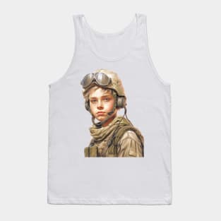 Innocent Valor: The Courageous Journey of a Young Soldier Tank Top